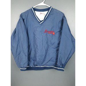 Rawlings Mens Large Navy Softshell Windbreaker Pullover